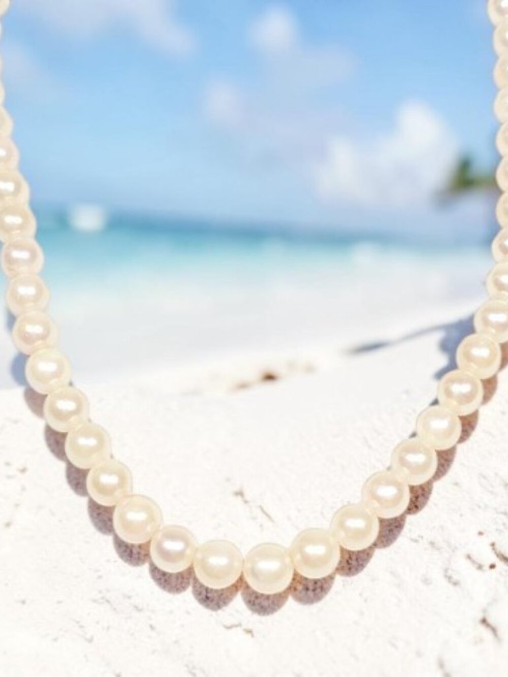 "PRICE DROP" Japanese Akoya 16" White Pearl Necklace-Sterling Silver Clasp